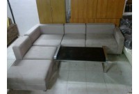Bán Sofa Cũ - Bộ Sofa Góc Vải Nỉ Xám
